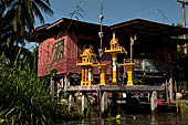 The traditional 'House of the Spirit'. Every Thai house has a house of spirits, the house is made for the spirit of the land, it calms the spirit and assure good blessings for the owner of the house. 